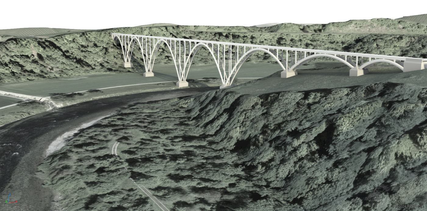 Thurbrücke Ossingen - Étude de faisabilité pour le remplacement d’un viaduc ferroviaire - 3. Pont en arc métallique de petites portées (fr)