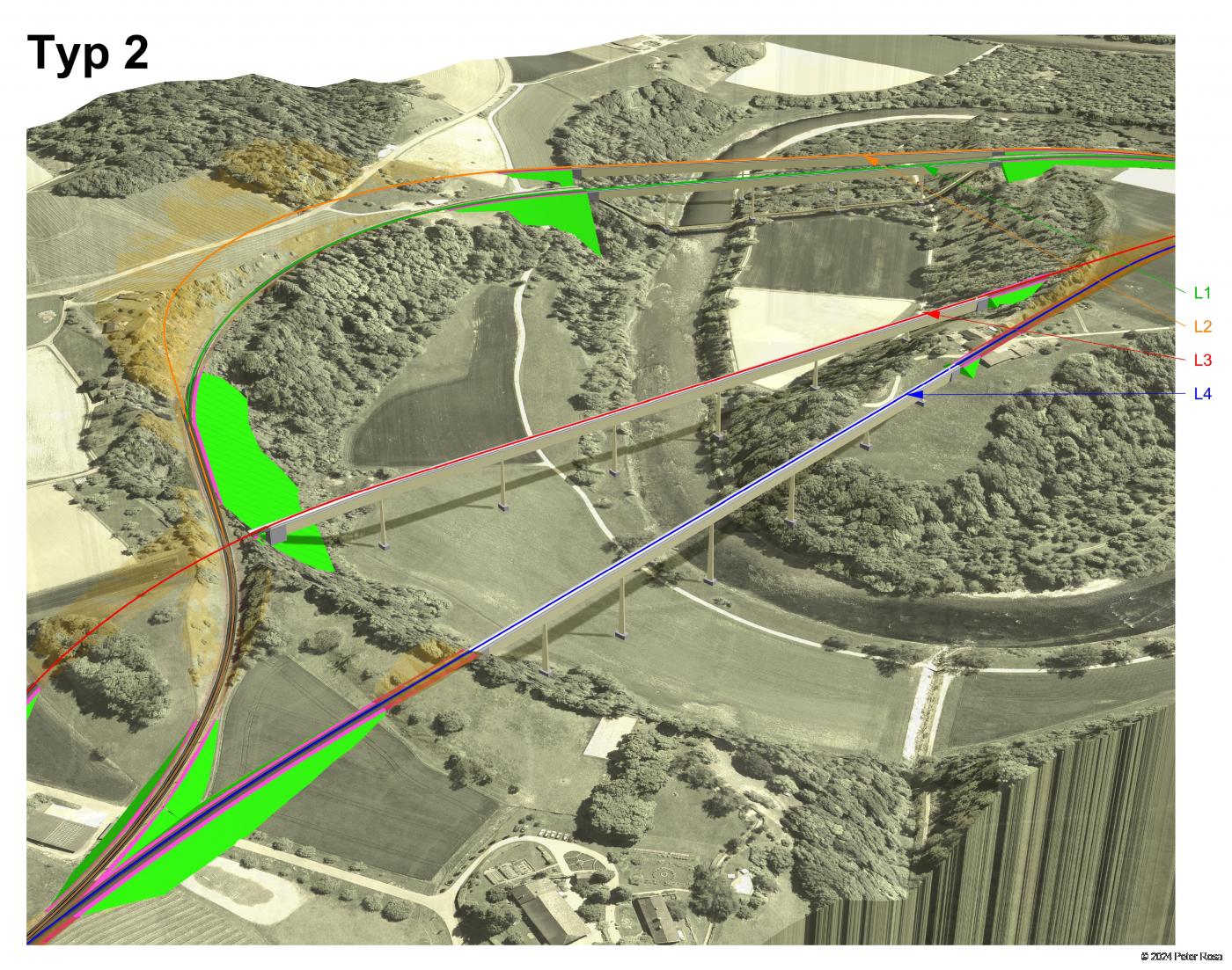 Thurbrücke Ossingen - Étude de faisabilité pour le remplacement d’un viaduc ferroviaire - 5. Comparaison globale des variantes (fr)